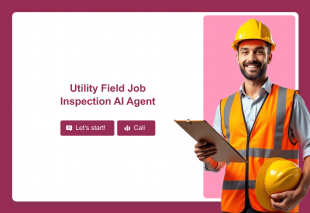 Utility Field Job Inspection AI Agent Template Thumbnail
