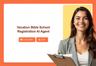 Vacation Bible School Registration AI Agent Template Thumbnail