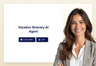 Vacation Itinerary AI Agent Template Thumbnail