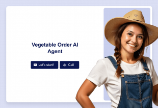 Vegetable Order AI Agent Template Thumbnail