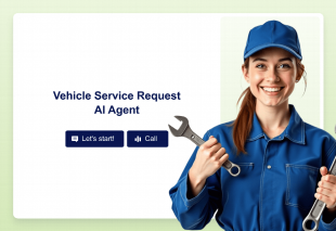 Vehicle Service Request AI Agent Template Thumbnail