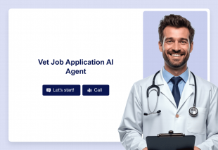 Vet Job Application AI Agent Template Thumbnail