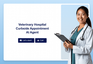 Veterinary Hospital Curbside Appointment AI Agent Template Thumbnail