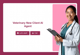 Veterinary New Client AI Agent Template Thumbnail
