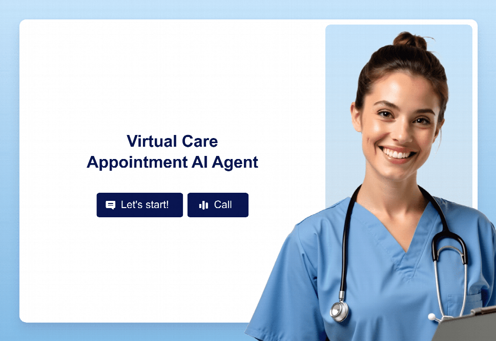 Virtual Care Appointment AI Agent Template | Jotform