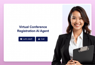 Virtual Conference Registration AI Agent Template Thumbnail