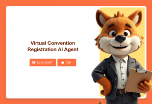 Virtual Convention Registration AI Agent Template Thumbnail