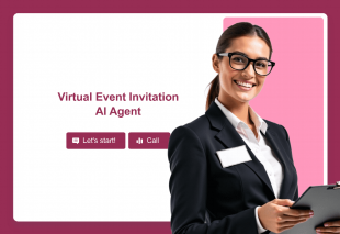 Virtual Event Invitation AI Agent Template Thumbnail