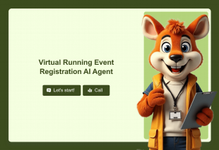 Virtual Running Event Registration AI Agent Template Thumbnail
