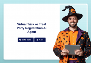 Virtual Trick or Treat Party Registration AI Agent Template Thumbnail