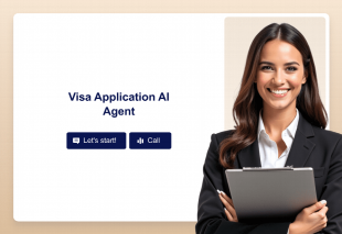 Visa Application AI Agent Template Thumbnail