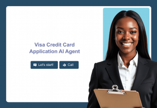Visa Credit Card Application AI Agent Template Thumbnail