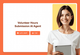 Volunteer Hours Submission AI Agent Template Thumbnail