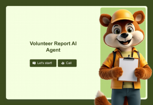 Volunteer Report AI Agent Template Thumbnail