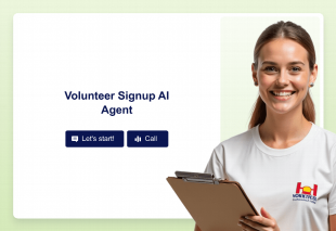 Volunteer Signup AI Agent Template Thumbnail