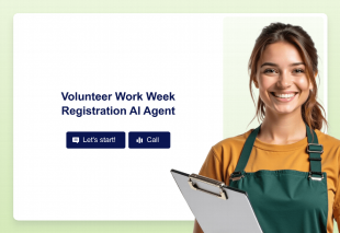 Volunteer Work Week Registration AI Agent Template Thumbnail