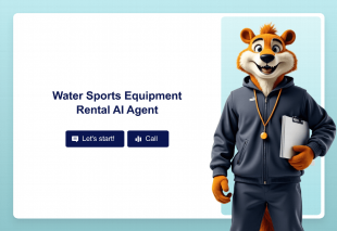 Water Sports Equipment Rental AI Agent Template Thumbnail