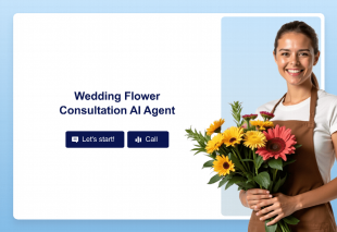Wedding Flower Consultation AI Agent Template Thumbnail