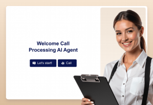 Welcome Call Processing AI Agent Template Thumbnail