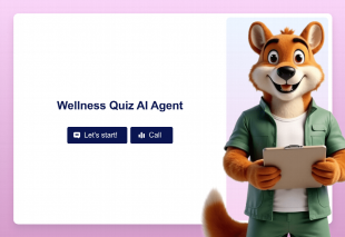 Wellness Quiz AI Agent Template Thumbnail