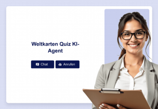 Weltkarten Quiz KI-Agent Template Thumbnail