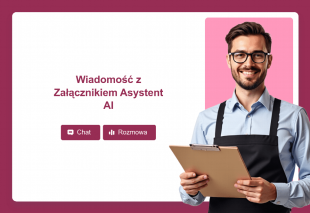 Wiadomość z Załącznikiem Asystent AI Thumbnail