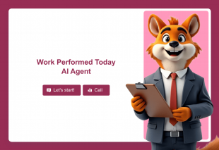 Work Performed Today AI Agent Template Thumbnail