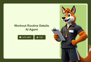 Workout Routine Details AI Agent Template Thumbnail