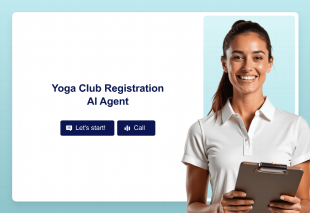 Yoga Club Registration AI Agent Template Thumbnail
