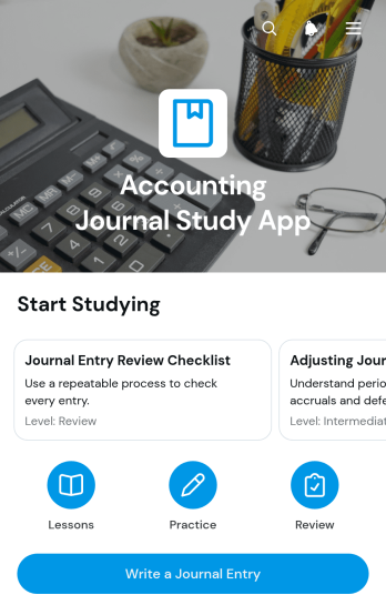 Accounting Journal Study App Template