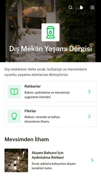 Açık Hava Yaşam Dergisi Uygulama Șablonu