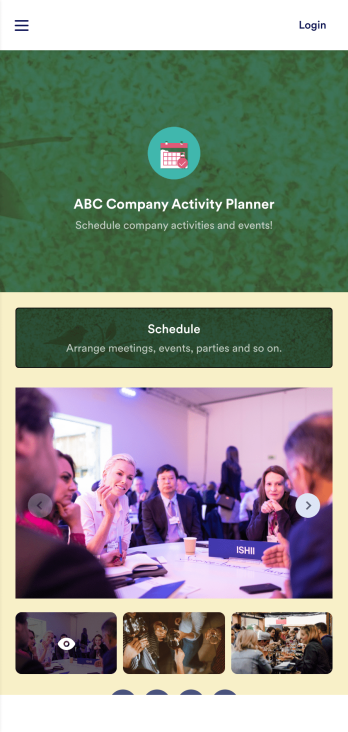 Activity Schedule App Template