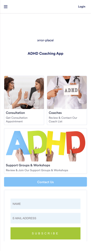 ADHD Coaching App Template