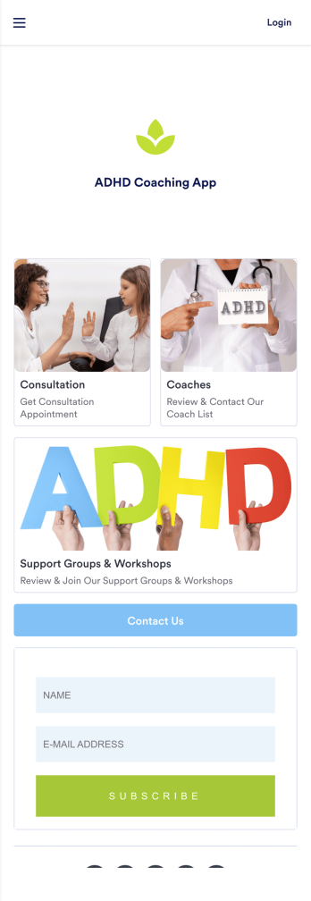 ADHD Coaching App Template