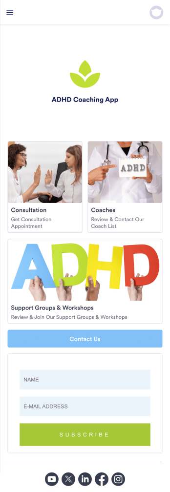 ADHD Coaching App Template