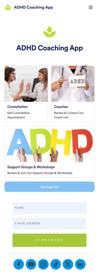 ADHD Coaching App Template