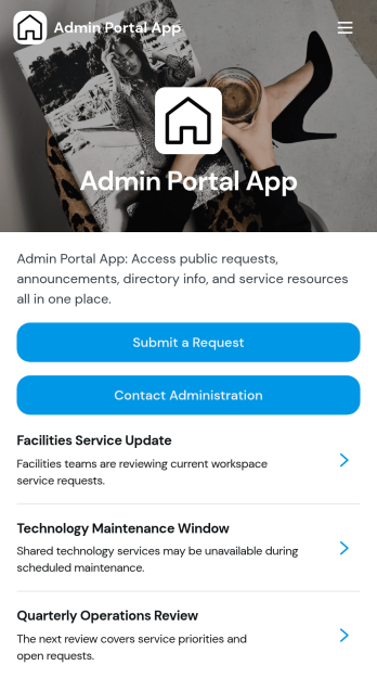 Admin Portal App Template