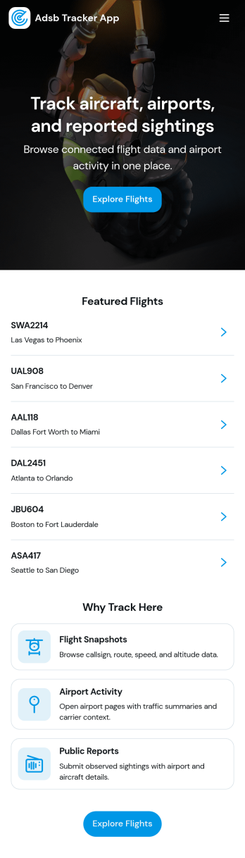 Adsb Tracker App Template