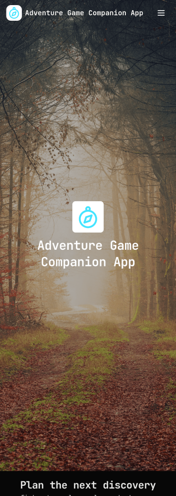 Adventure Game Companion App Template