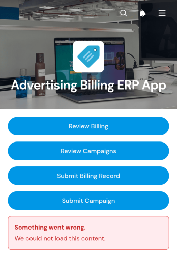 Advertising Billing ERP App Template