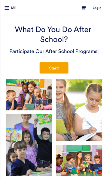 Afterschool Program App Template