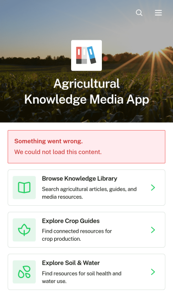 Agricultural Knowledge Media App Template