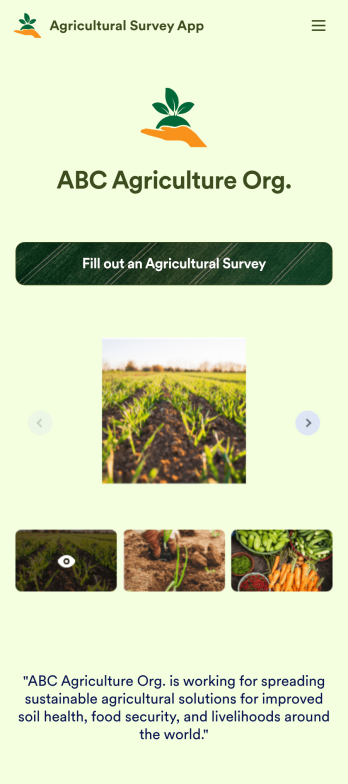 Agricultural Survey App Template
