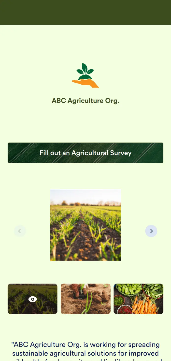 Agricultural Survey App