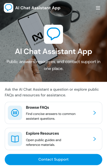 AI Chat Assistant App Template
