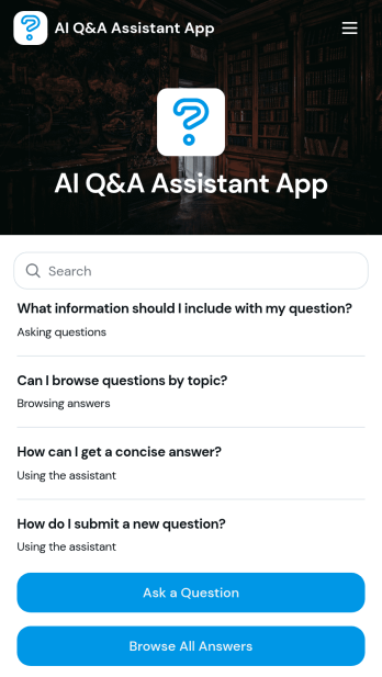 AI Q&A Assistant App Template