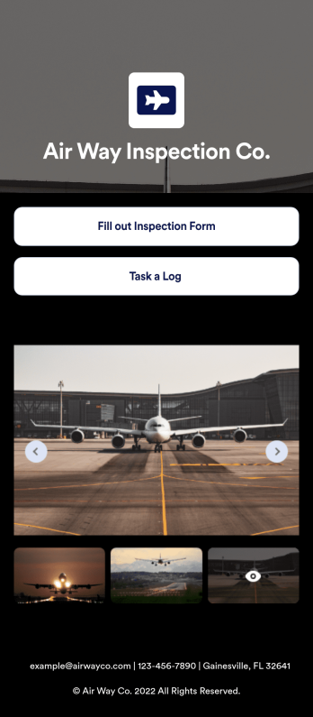 Airport Runway Surface Inspection App Template