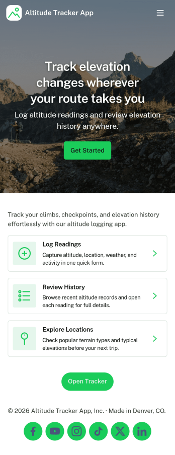 Altitude Tracker App Template