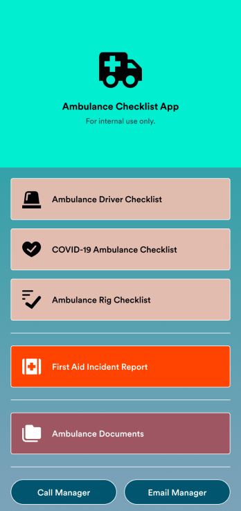Ambulance Checklist App Template