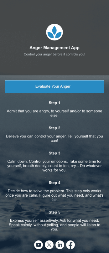 Anger Management App Template